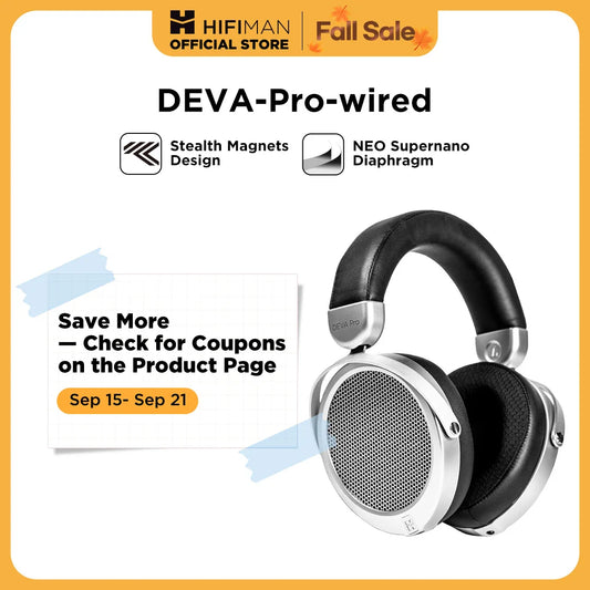 HIFIMAN Deva Pro Open Back Planar Magnetic Headphones Wired
