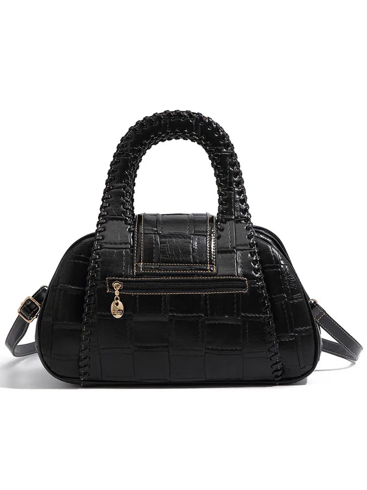 QJBYCN PU Leather Shoulder Bag Designer Handbag Crossbody