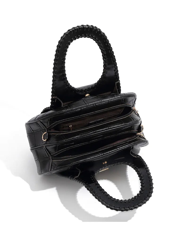 QJBYCN PU Leather Shoulder Bag Designer Handbag Crossbody