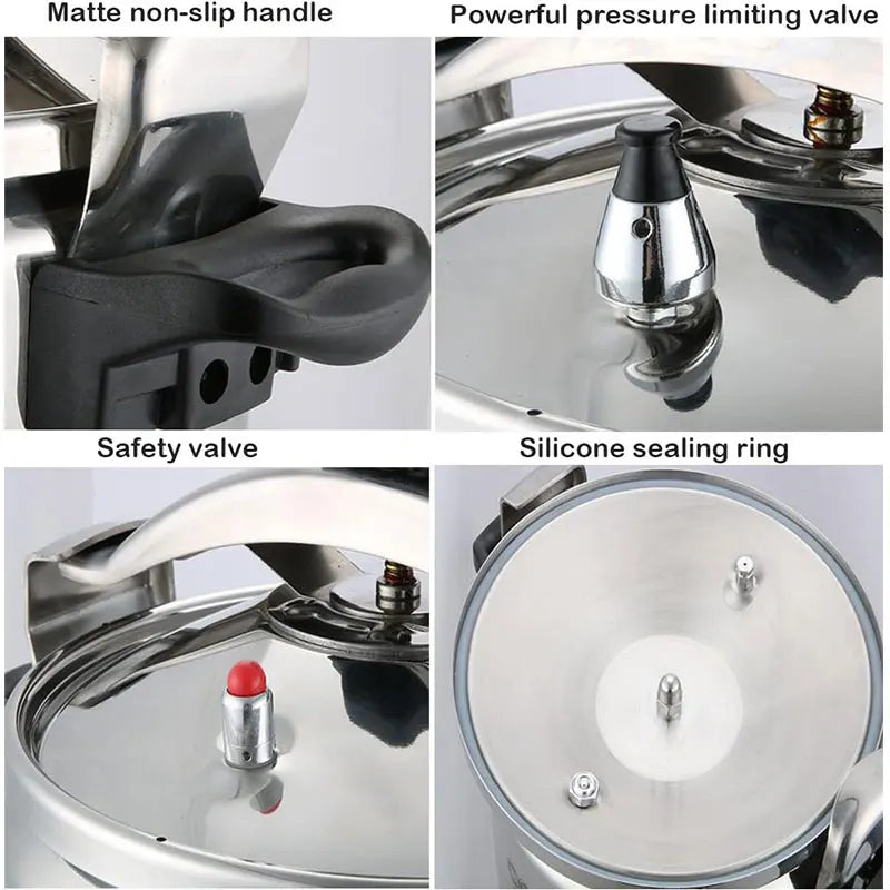 Professional Pressure Cooker Heavy-Duty Aluminum Cooking Pot