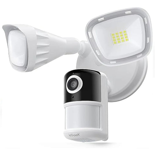 IEGEEK 2K Floodlight Security Camera With Motion Sensor