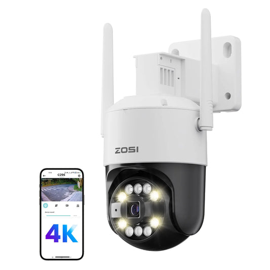 ZOSI 5MP 8MP WiFi 6 PTZ OutdoorWeatherproof CCTV Camera AI